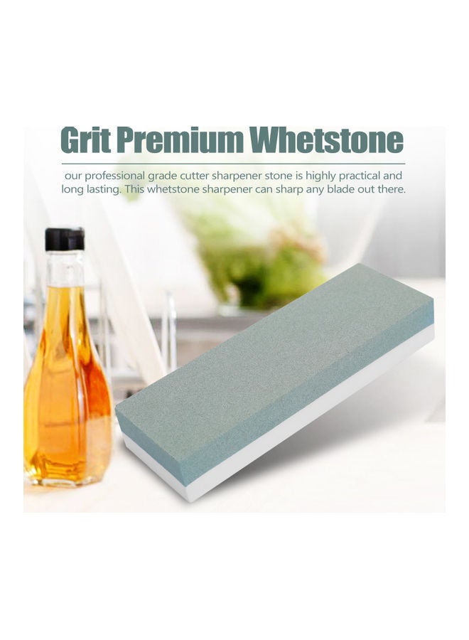 240/800 Grit Premium Whetstone Cut Sharpening Stone Sharpener for All Blades Non Slip Base Cutter Multicolour 18.00 X 3.00 X 6.00cm  - Image 4