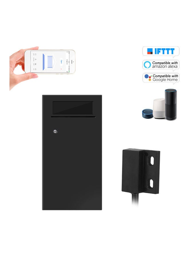 WIFI Intelligent Garage Door Opener Controller Lift Switch Mobile Phone APP Smart Life/Tuya Remote Control Black 16 x 5 x 12cm  - Image 1