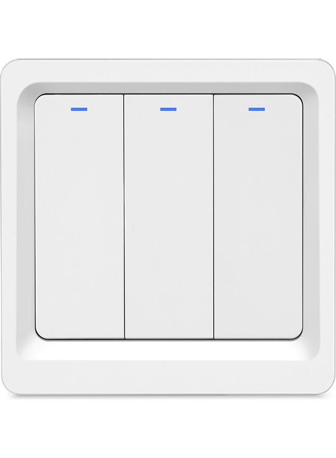 WiFi Smart Home Light Switch Push Button White 10.5 x 5 x 10.5cm