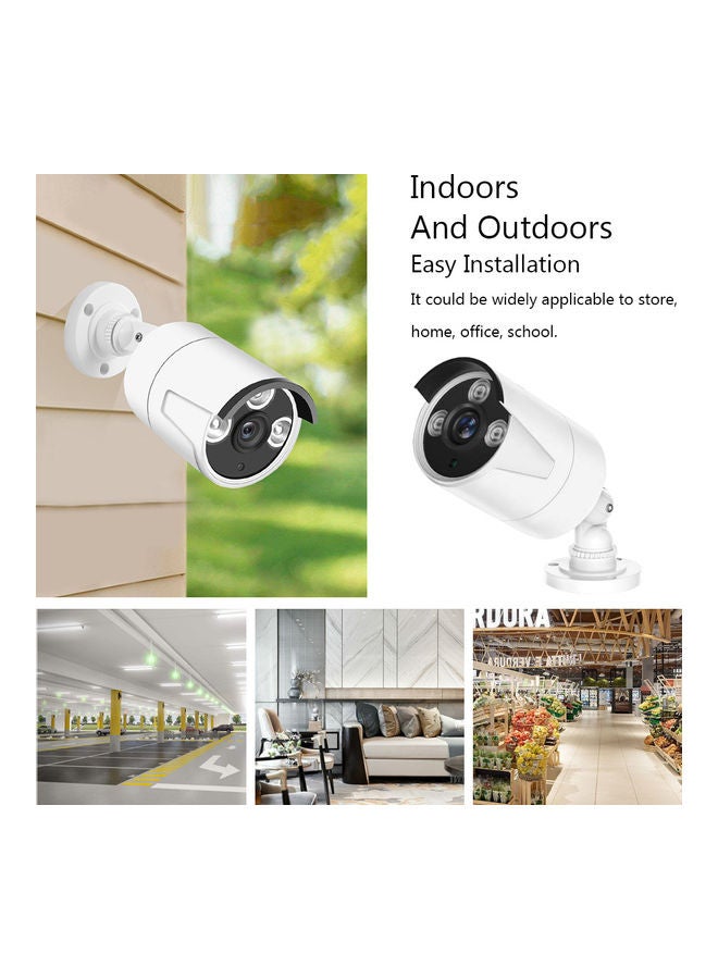Generic - 4ch 1080p Camera Security System Dvr Kit With 1tb Hard Drive +4pcs 2mp Full Hd Outdoor Waterproof Surveillance Cameras Night Vision Motion Detection Remote Access White 35*19*30centimeter - Image 1