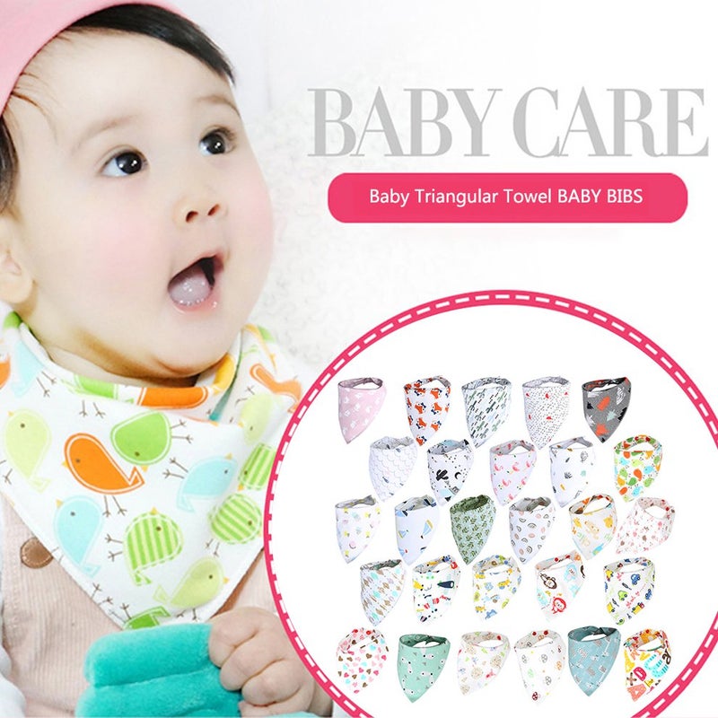 Heart Printed Baby Bibs - Image 3