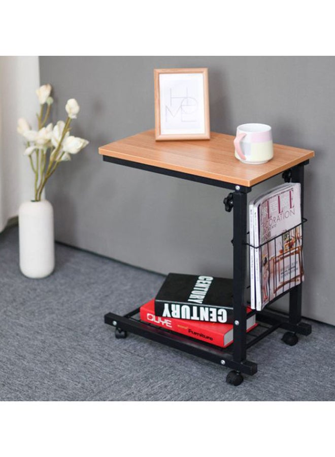 Bedside Laptop Desk Beige/Black 48x30x76cm - Image 3