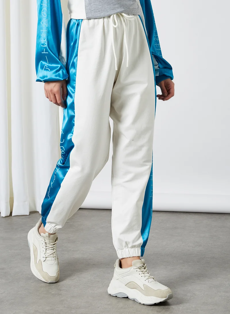 ELEGANZA Drawstring Waist Relaxed Pants