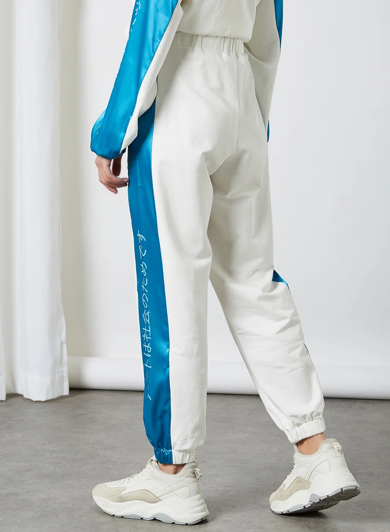 ELEGANZA Drawstring Waist Relaxed Pants