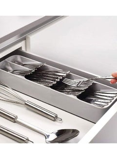 Joseph Joseph Plastic Cutlery Organizer Grey 39.8x11.4x5.8cm  - Image 3