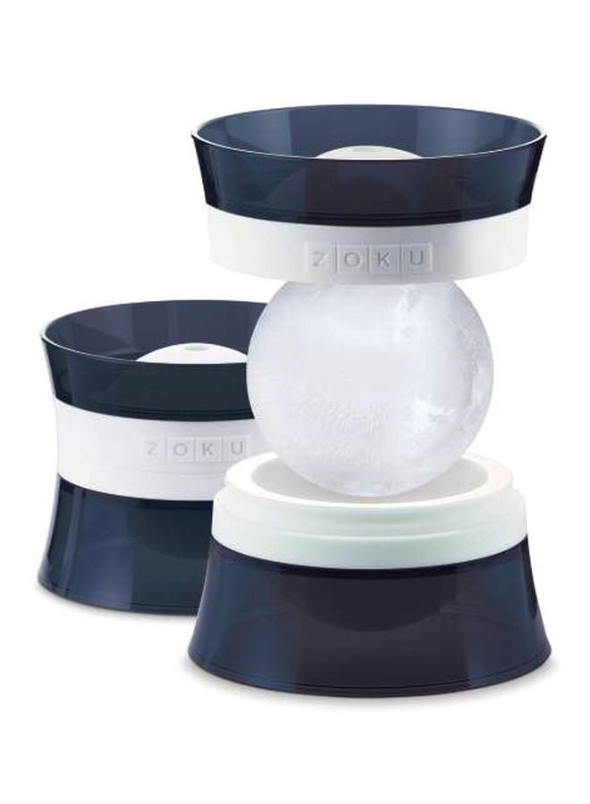 ZOKU Ice Sphere Molds Blue/White 9.4x9.4x7.1cm  - Image 1