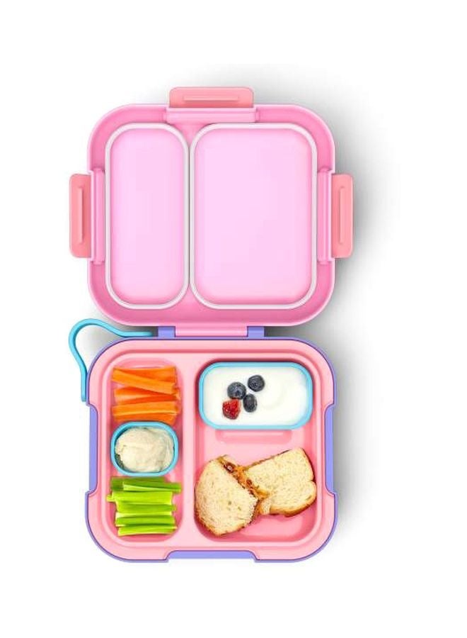 ZOKU Neat Bento Lunch Box Pink 22.5x6.5x21cm - Image 2