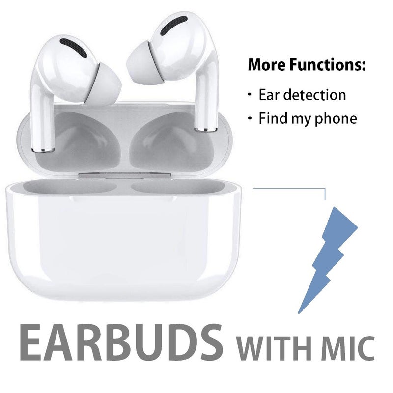 Generic - TWS BT5.0 Active Noise Cancelling Earbuds Low-Latency Touch-control Earphones Headset with Mic Pink - Image 1