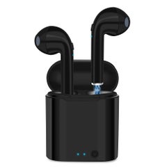 i7S TWS BT5.0 Wireless Sports Earbuds Cordless Handsfree In Ear Stereo Headset with Charging Box Black