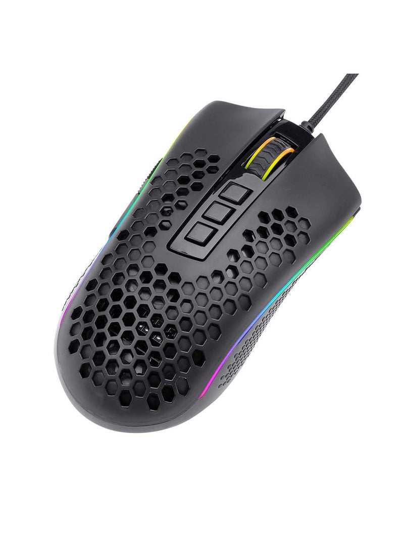 REDRAGON M988 Storm Lightweight RGB Gaming Mouse, 85g Ultralight Honeycomb Shell - 16,000 DPI Optical Sensor - 8 Programmable Buttons - Precise Registration - Super-Lite Cable  - Image 1