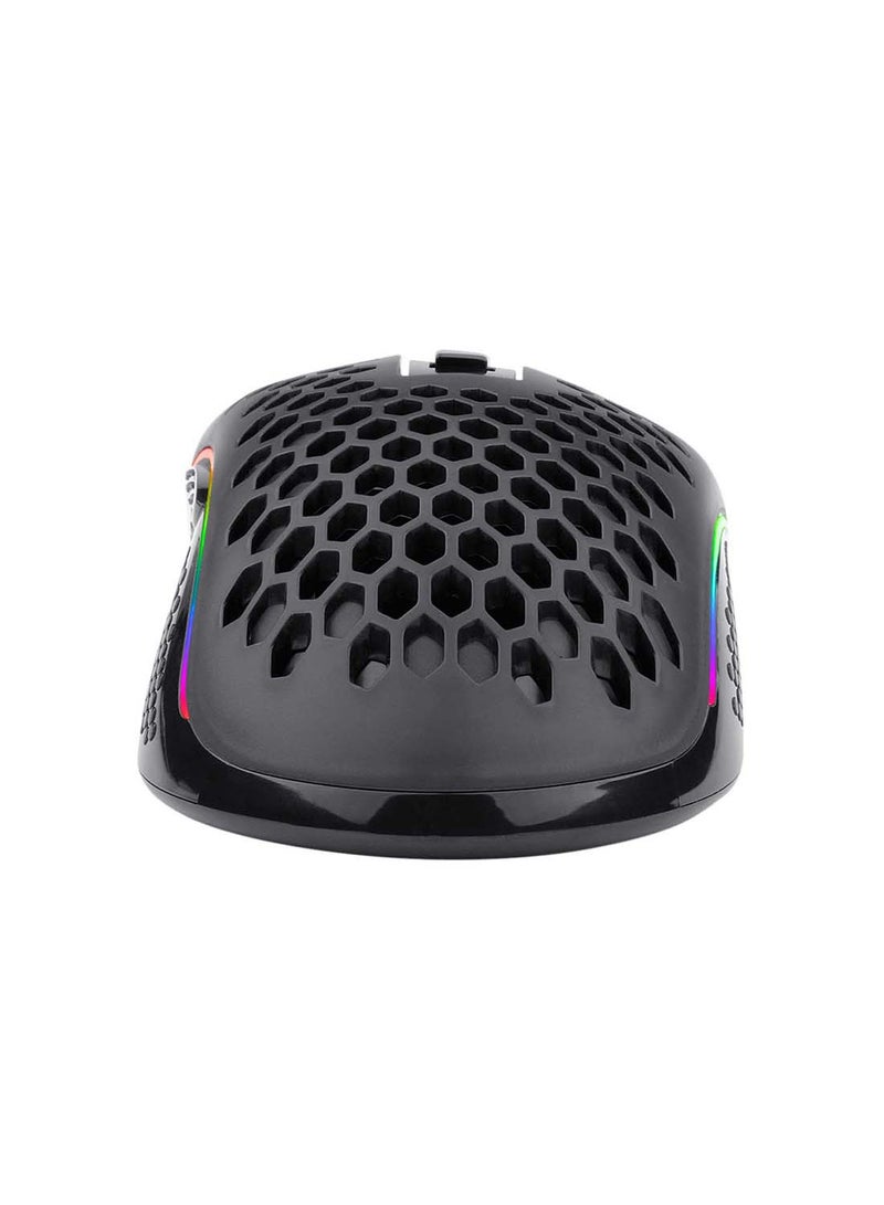 ريدراجون - ماوس ألعاب Redragon M988 Storm خفيف الوزن RGB، هيكل قرص العسل خفيف الوزن 85 جم - مستشعر بصري 16000 نقطة في البوصة - 8 أزرار قابلة للبرمجة - تسجيل دقيق - كابل Super-Lite - Image 1