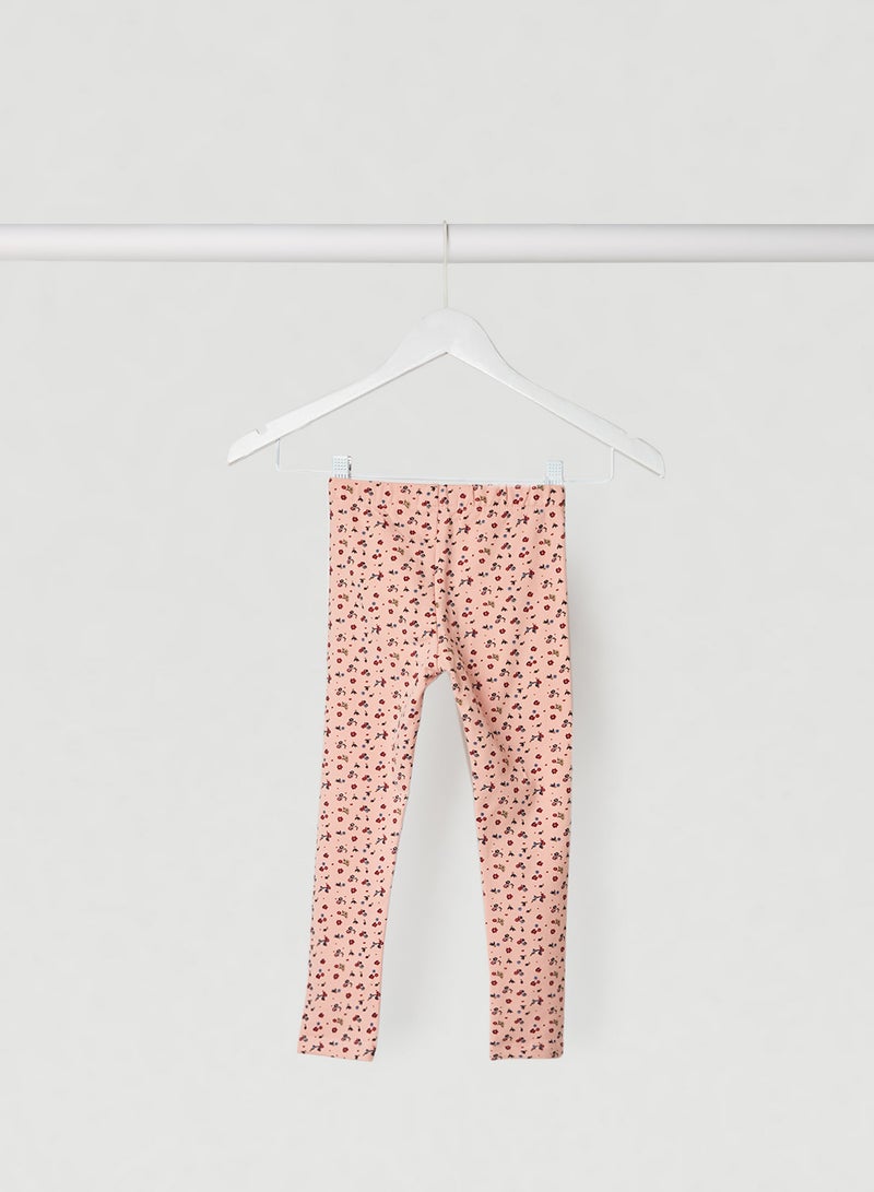 NAME IT - Floral Print Skinny Leggings Mellow Rose - Image 1