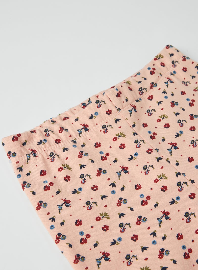 NAME IT - Floral Print Skinny Leggings Mellow Rose - Image 1
