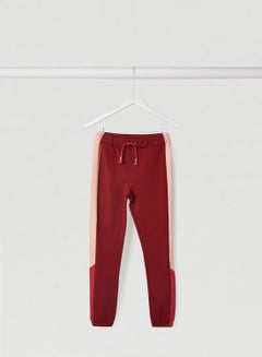 Adjustable Waistband Slim Fit Sweatpants Cabernet