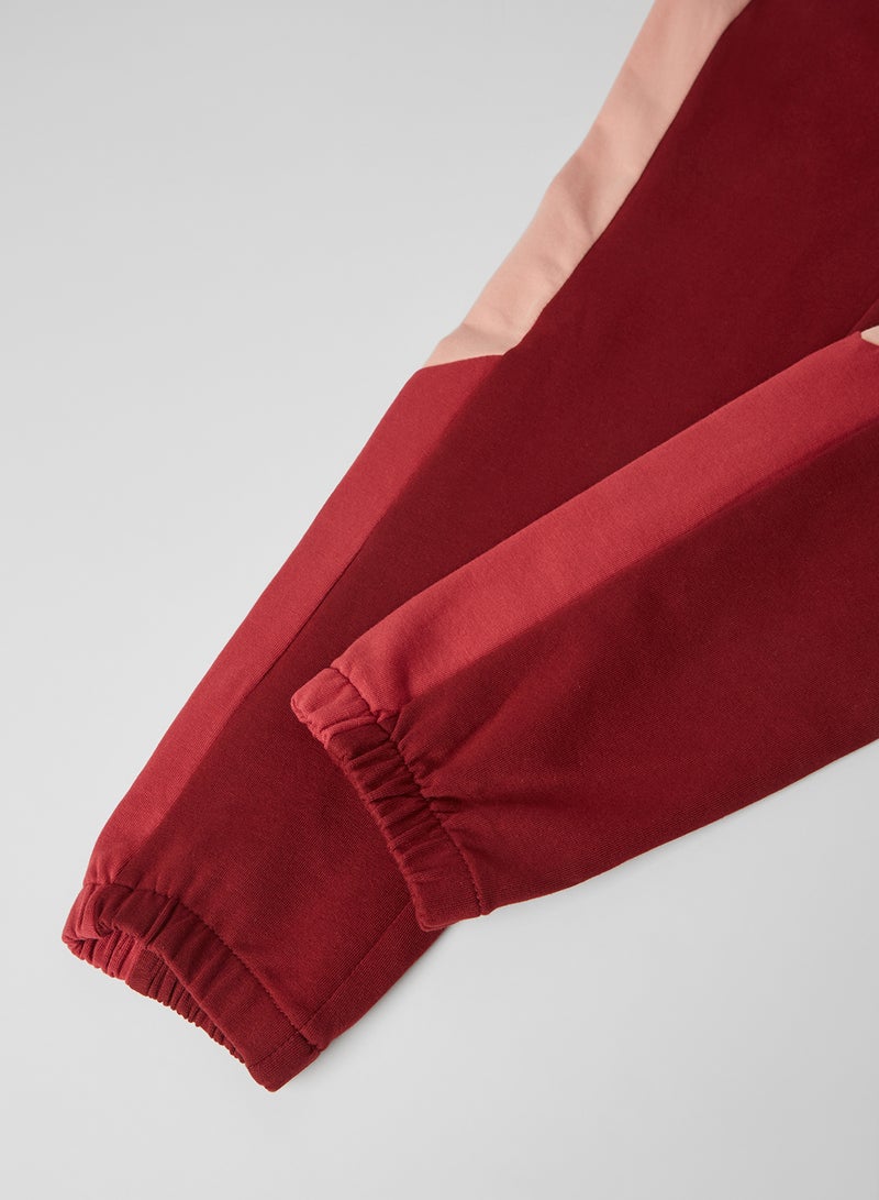 NAME IT - Adjustable Waistband Slim Fit Sweatpants Cabernet - Image 1