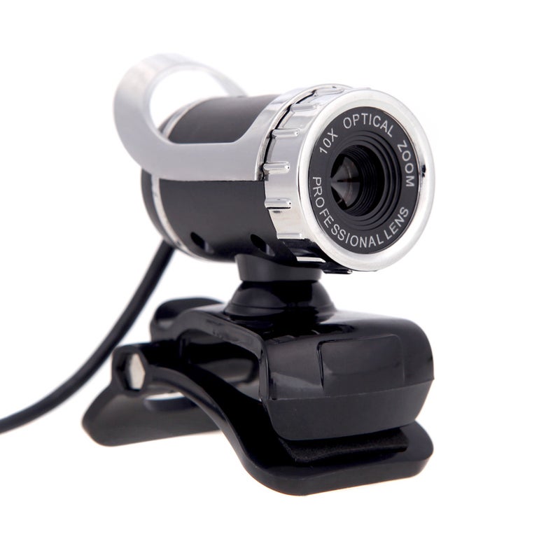 Generic - USB 2.0 50 Megapixel HD Camera Web Cam 360 Degree with MIC Clip-on for Desktop Skype Computer PC Laptop White - Image 1