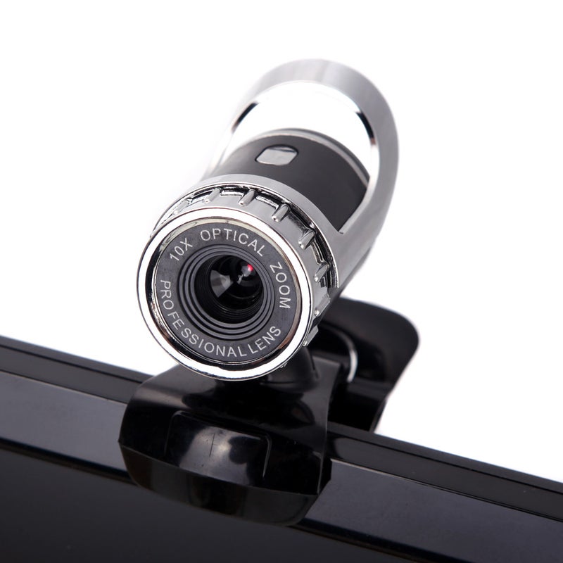 Generic - USB 2.0 50 Megapixel HD Camera Web Cam 360 Degree with MIC Clip-on for Desktop Skype Computer PC Laptop White - Image 1