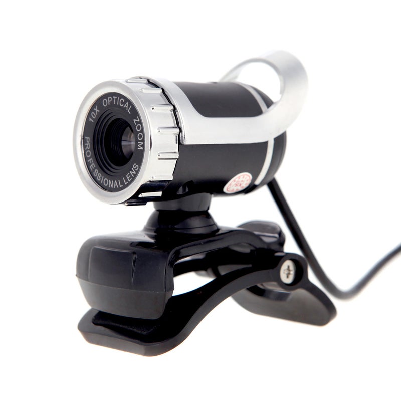 Generic - USB 2.0 50 Megapixel HD Camera Web Cam 360 Degree with MIC Clip-on for Desktop Skype Computer PC Laptop White - Image 1