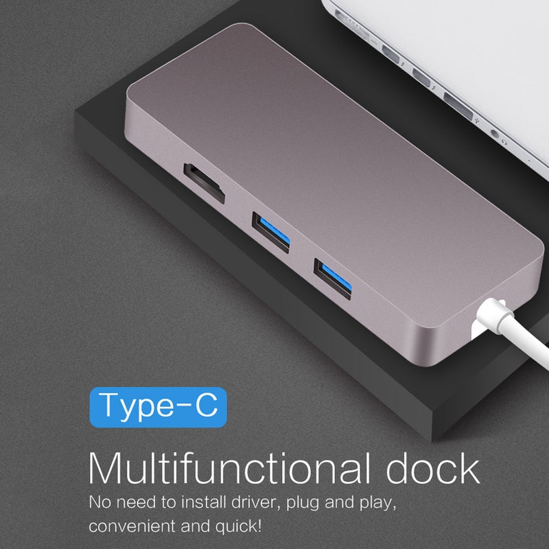 ماركة غير محددة موزع منافذ USB Type C متعدد الوظائف 5 في 1 متعدد الألوان  - Image 3