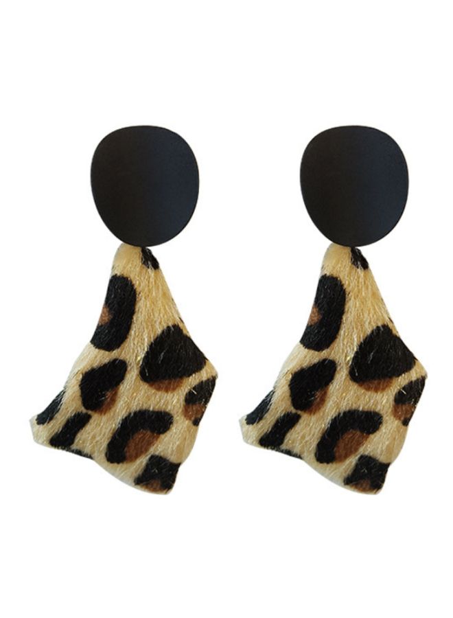 J&J Leopard Skin Printed Dangle Earrings - Image 1