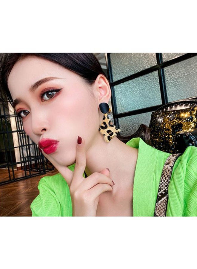 J&J Leopard Skin Printed Dangle Earrings - Image 2