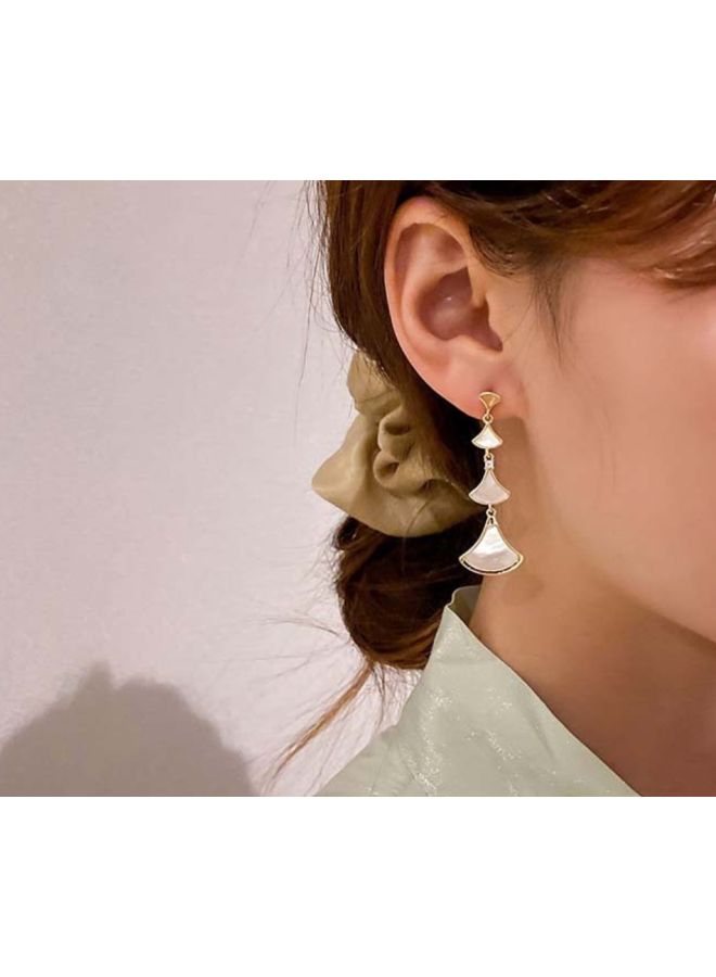 J&J - Fan Designed Tiered Dangle Earrings - Image 1