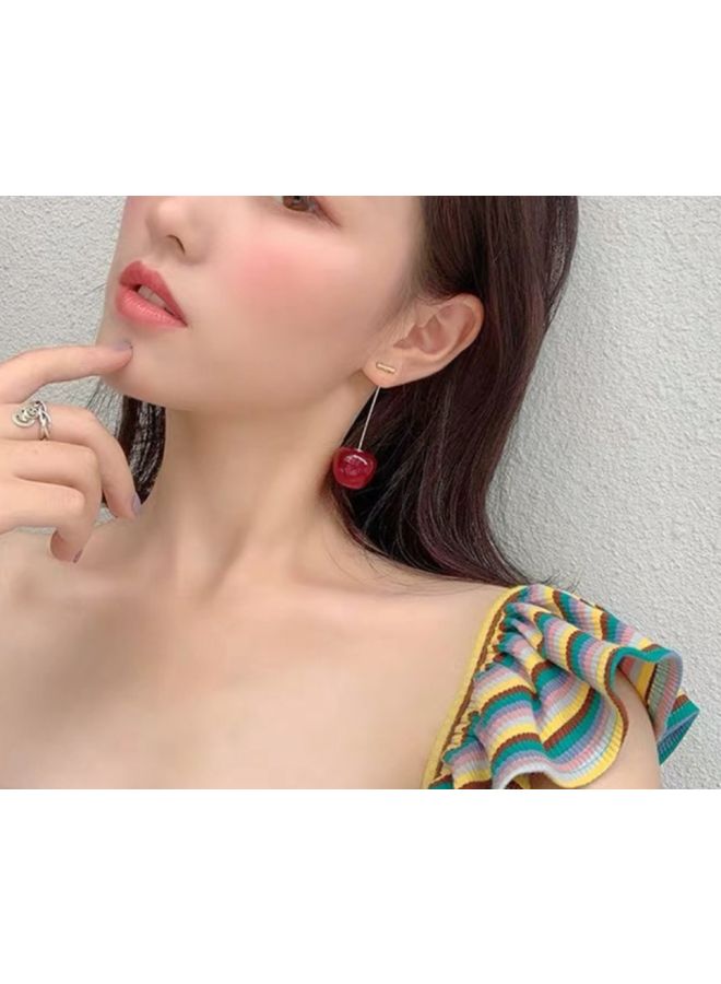 J&J - Cherry Design Dangle Earrings - Image 1