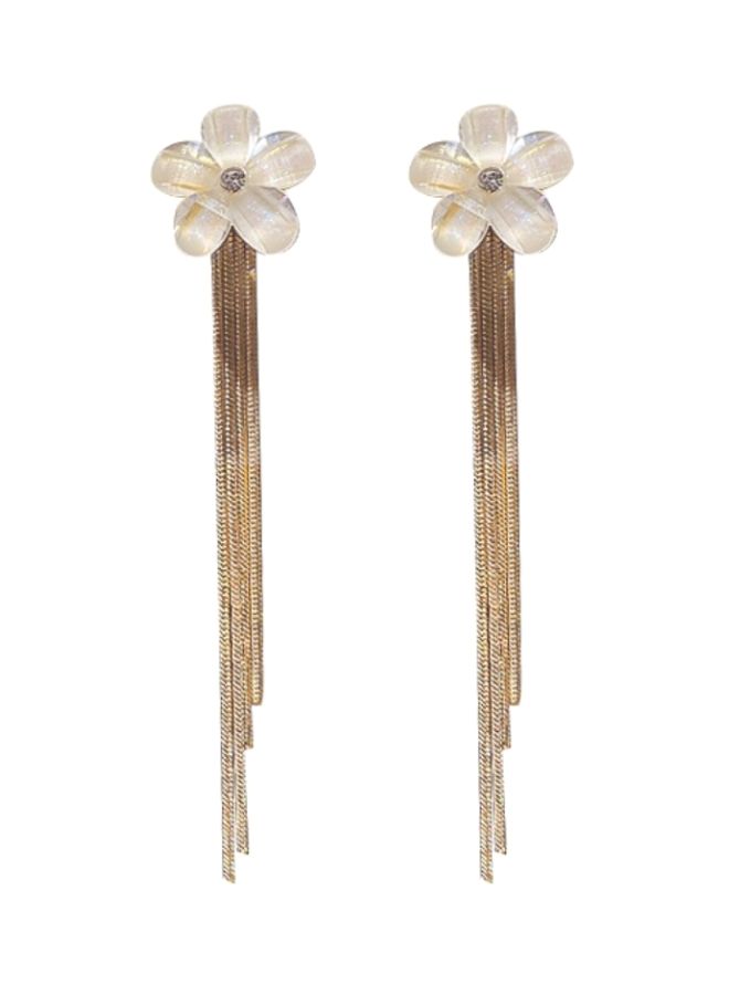 جونسون آند جونسون أقراط من الفضة الإسترليني عيار 925 بتصميم زهرة - Image 1