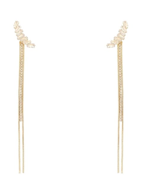 Stone Studded Dangle Earrings