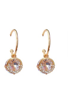 925 Silver Zircon Fashion Diamond Studded C-Shaped Earrings