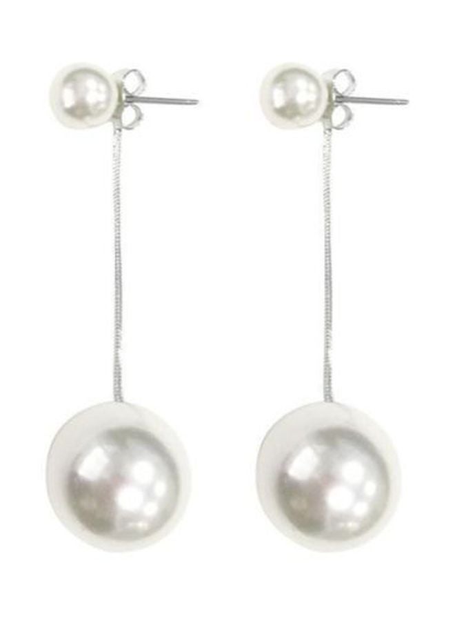 J&J - Pearl Beaded Dangle Earrings - Image 1