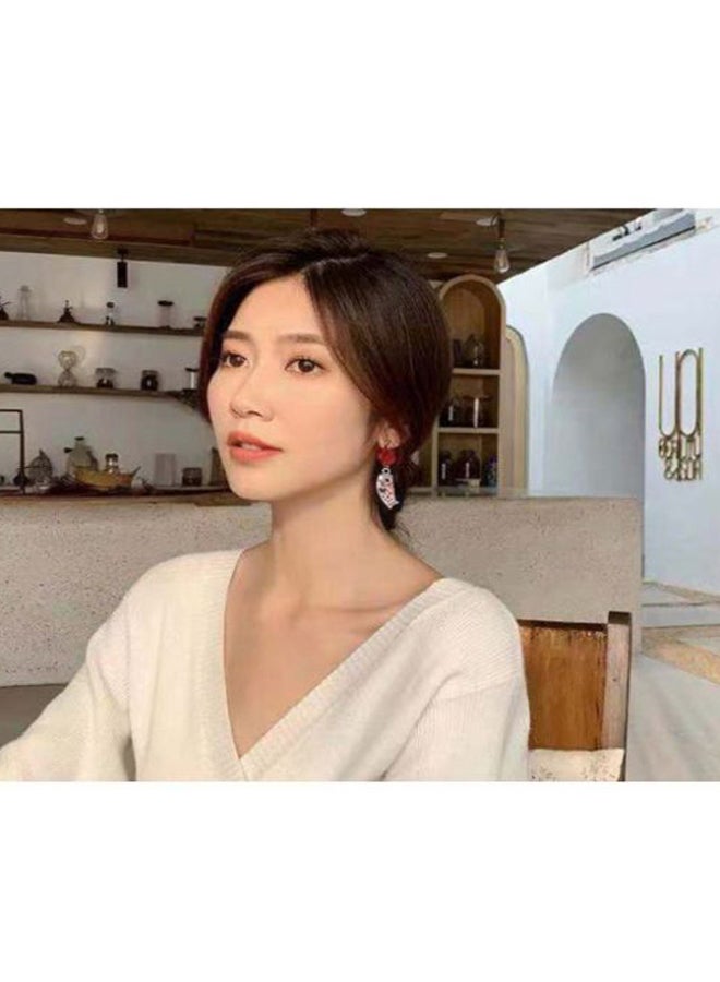 جونسون آند جونسون أقراط من الفضة الإسترليني عيار 925 بسن مدببة وتصميم ياباني - Image 4