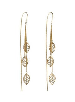 Leaf Tassel Cuff Earrings