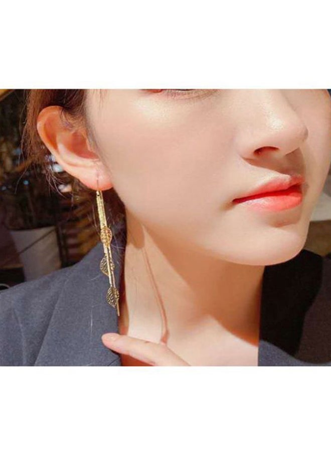 J&J - Leaf Tassel Cuff Earrings - Image 1