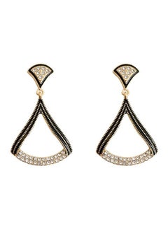 S925 Sterling Silver Stone Studded Dangle Earrings