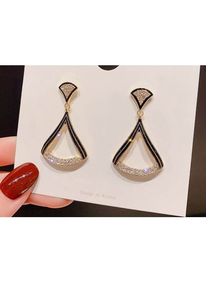J&J - S925 Sterling Silver Stone Studded Dangle Earrings - Image 1