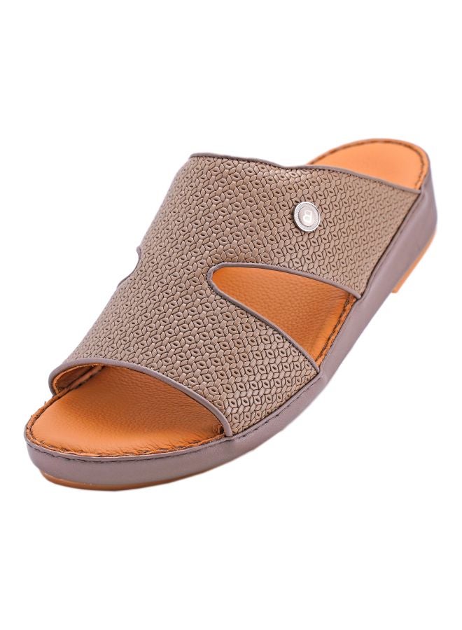 barjeel uno - Slip On Arabic Sandals Taupe - Image 1
