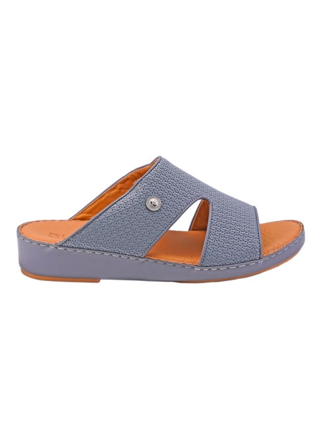 barjeel uno - Slip On Arabic Sandals Grey - Image 1
