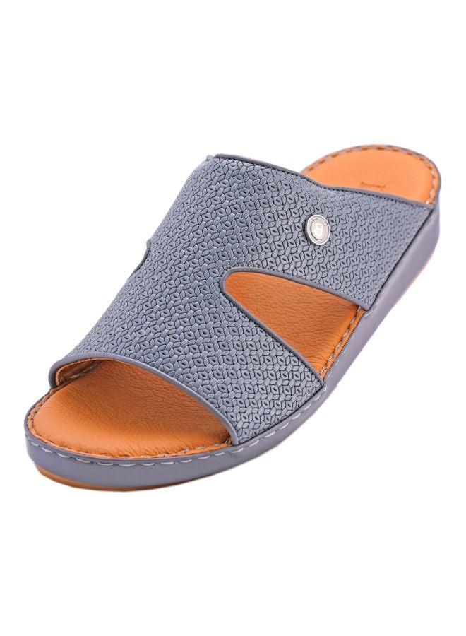 barjeel uno - Slip On Arabic Sandals Grey - Image 1