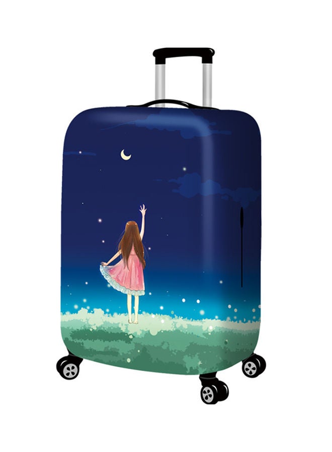 Printed Romantic Sky Luggage Cover Blue - Image 2