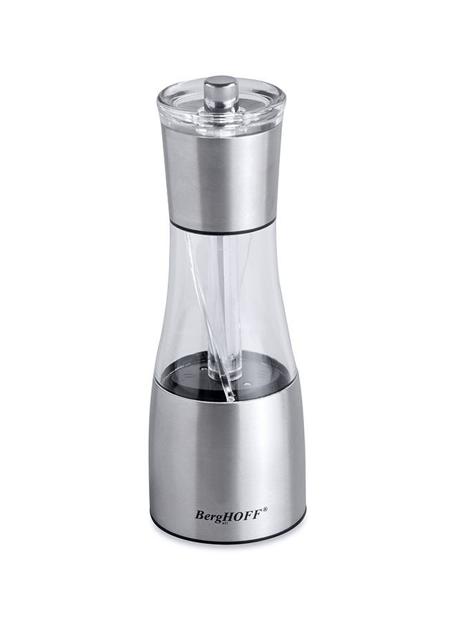 Berghoff Salt And Pepper Mill Silver/Clear 19centimeter  - Image 1
