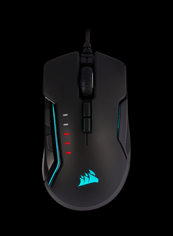 CORSAIR - Glaive Pro RGB Gaming Mouse Black/Blue - Image 1