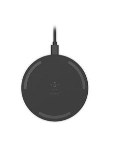 belkin Boostcharge 10W Wireless Charging Pad - Qi-certified Fast Charger For iPhone, Samsung, Google, And More - Sleek And Compact Design Black  - Image 1