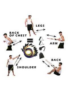 Generic Set Of 11 Exercise Fitness Resistance Bands Set  - Image 4