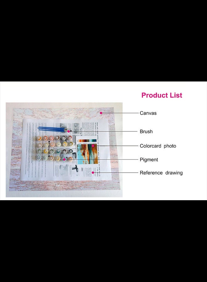 Generic - LifeFull DIY Paint by Numbers for Adults & Kids, Sparrow's House, Acrylic Wall Art for Home Office, Calming Relaxation Color by Number Activity Kit, Paint by Numbers Canvas for Beginners & Experts 40x50cm Colorful 40x50cm - Image 1
