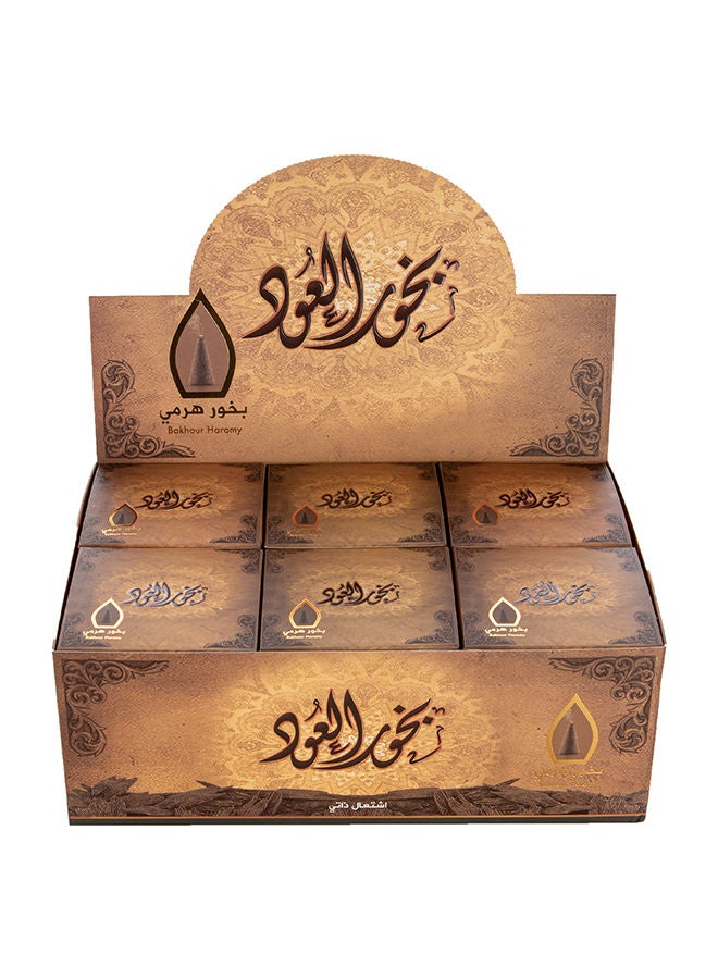 Sedr Al-Khaleej Perfumes - 12-Piece Al Oud Bakhour Haramy Incense 50grams - Image 1