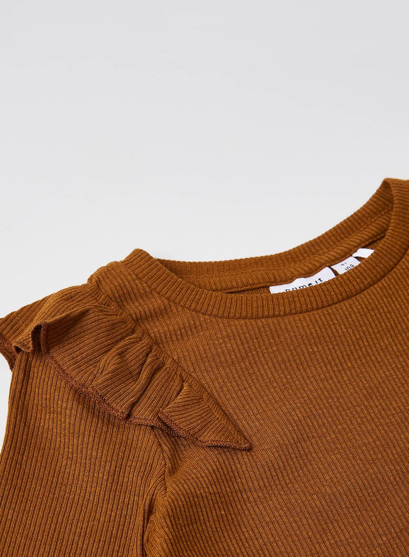 Knitted Long Sleeve Blouse Monks Robe