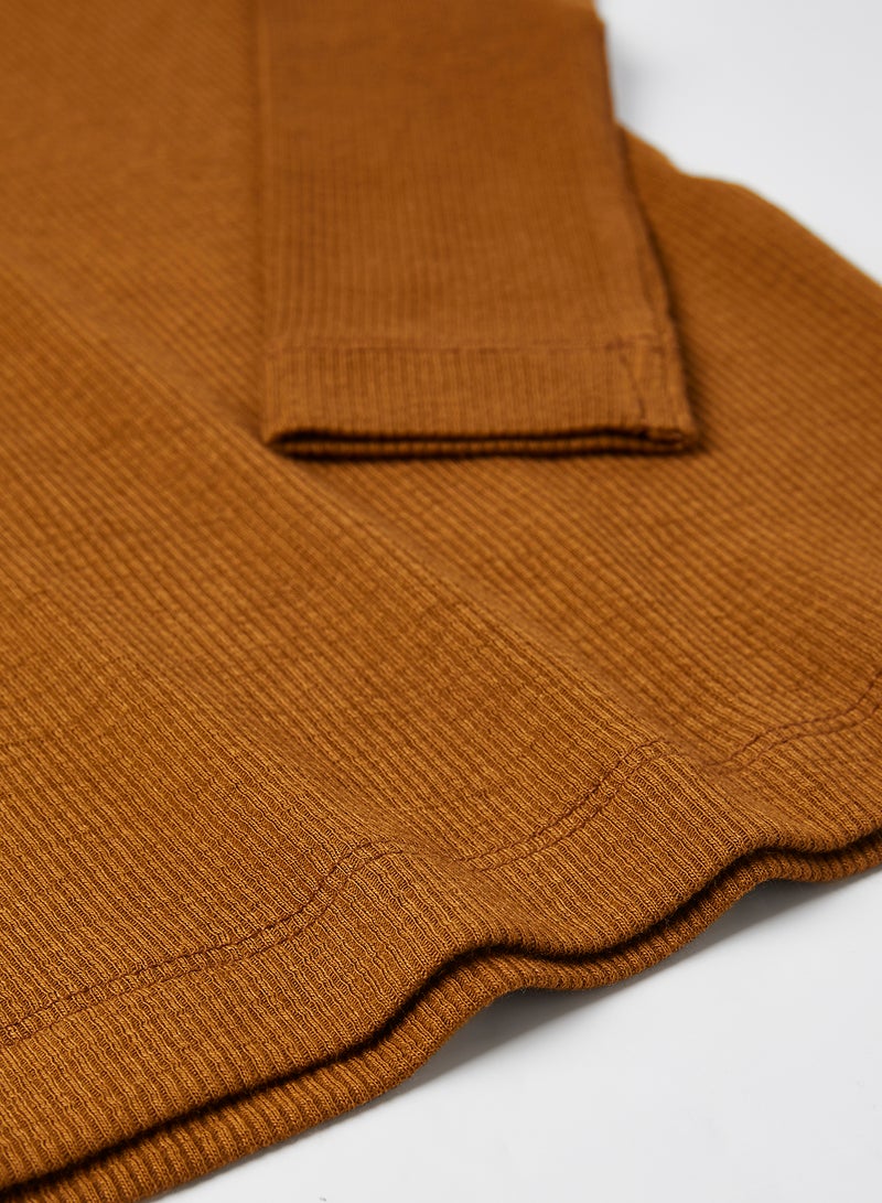 Knitted Long Sleeve Blouse Monks Robe