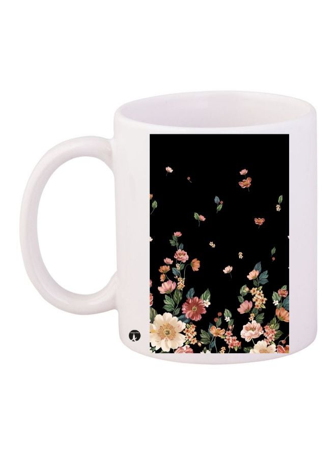 BP Floral Printed Coffee Mug White/Black/Pink