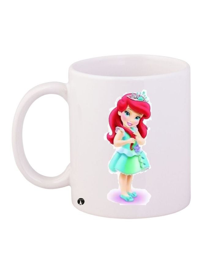 بي بي مج قهوة بطبعة أميرة ديزني أبيض/أخضر/أحمر